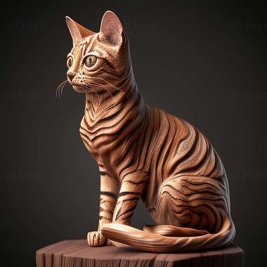 3D model Toyger cat (STL)